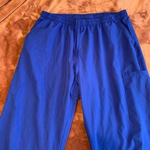 Royal blue scrub pants